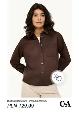 C&A Bluzka koszulowa imitacja zamszu C & A oferta