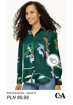 C&A Satynowa bluzka regular fit C & A oferta