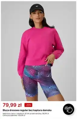 4F Bluza dresowa regular bez kaptura damska 4F oferta