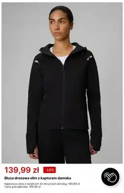 4F Bluza dresowa slim z kapturem damska oferta