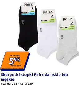 Action Skarpetki stopki Pairz damskie lub męskie oferta