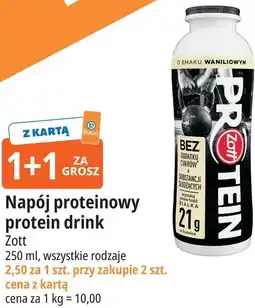 E.Leclerc Napój proteinowy protein drink Zott oferta