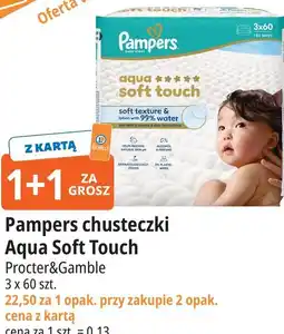 E.Leclerc Pampers chusteczki Aqua Soft Touch oferta