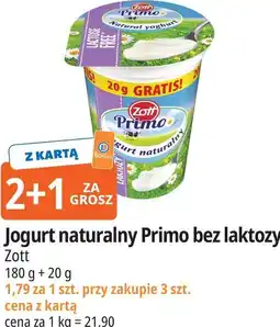 E.Leclerc Jogurt naturalny Primo bez laktozy Zott oferta