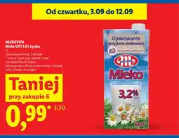 Lidl Mleko UHT Łączka Mlekovita 3,2% oferta