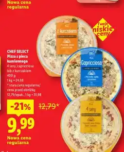 Lidl Pizza z pieca kamiennego 4 sery Chef Select oferta