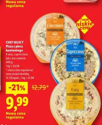 Lidl Pizza z pieca kamiennego 4 sery Chef Select oferta