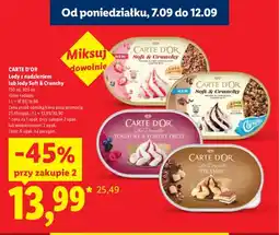 Lidl Lody Soft & Crunchy Carte D'Or Wafers & Pink Chocolatey Coated Bits oferta