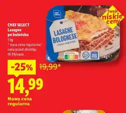 Lidl Lasagne po bolońsku Chef Select oferta