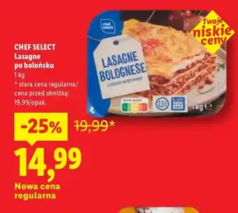 Lidl Lasagne po bolońsku Chef Select oferta