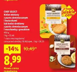 Lidl Kotlet mielony z purée ziemniaczanym i buraczkami Chef Select oferta