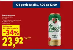 Lidl Piwo Žatecký Světlý Ležák 8-pak oferta