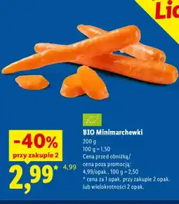 Lidl Minimarchewki BIO oferta