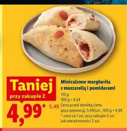 Lidl Minicalzone margherita z mozzarellą i pomidorami oferta