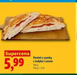 Lidl Panini z szynką z indyka i serem oferta