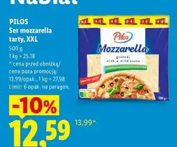 Lidl Ser mozzarella tarty XXL Pilos oferta