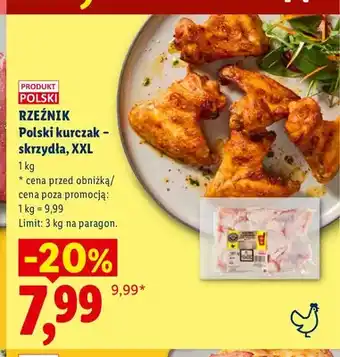 Lidl Polski kurczak - skrzydła XXL Rzeźnik oferta