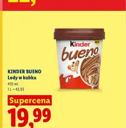 Lidl Lody w kubku Kinder Bueno oferta