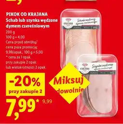 Lidl Schab wędzony dymem czereśniowym Pikok Od Krajana oferta