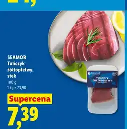 Lidl Tuńczyk żółtopłetwy stek Seamor oferta