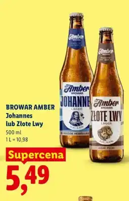 Lidl Piwo Browar Amber Johannes oferta