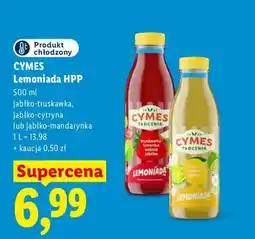 Lidl Lemoniada HPP jabłko-truskawka Cymes oferta