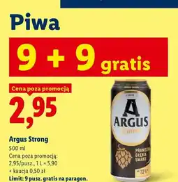 Lidl Piwo Argus Strong oferta