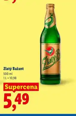 Lidl Piwo Zlatý Bažant oferta