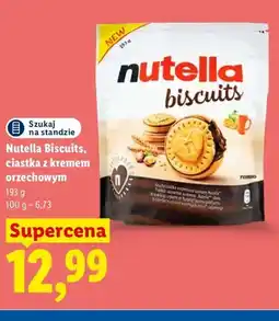 Lidl Nutella Biscuits ciastka z kremem orzechowym oferta
