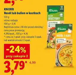 Lidl Bulion warzywny w kostkach Knorr oferta