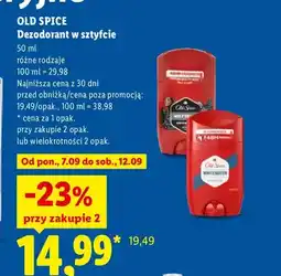 Lidl Dezodorant w sztyfcie Old Spice oferta