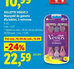 Lidl Maszynki do golenia dla kobiet 3-ostrzowe Gillette Venus 3 oferta