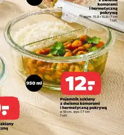 Netto Pojemnik szklany z dwiema komorami i hermetyczną pokrywą Fresh oferta