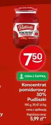 Żabka Koncentrat pomidorowy 30% Pudliszki oferta