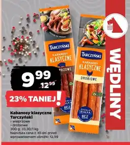 Netto Kabanosy klasyczne wieprzowe Tarczyński oferta