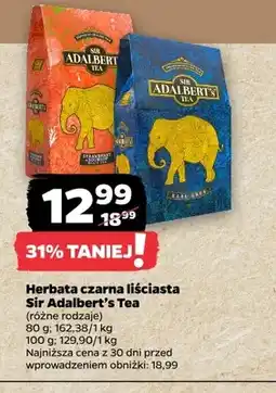 Netto Herbata czarna liściasta Strawberry Sir Adalbert's Tea oferta