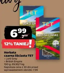 Netto Herbata czarna liściasta Lord Grey TET oferta