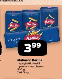 Netto Makaron spaghetti Barilla oferta