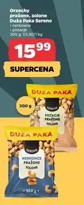 Netto Orzechy pistacje prażone solone Duża Paka Sereno oferta
