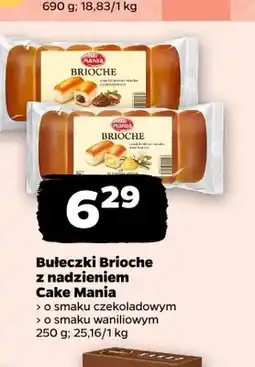 Netto Bułeczki Brioche z nadzieniem o smaku czekoladowym Cake Mania oferta