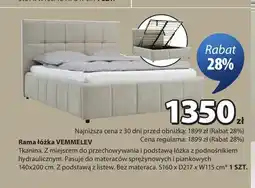 JYSK Rama łóżka Vemmelev oferta