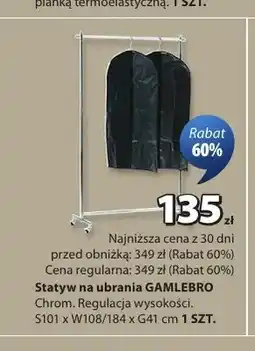 JYSK Statyw na ubrania Gamlebro oferta