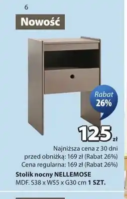 JYSK Stolik nocny Nellemose oferta