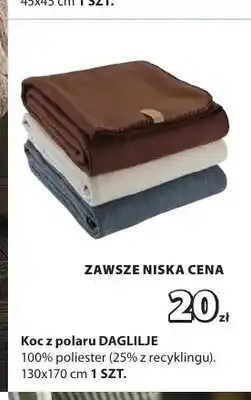 JYSK Koc z polaru Daglilje 130x170 cm oferta