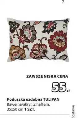 JYSK Poduszka ozdobna Tulipan 35x50 cm oferta