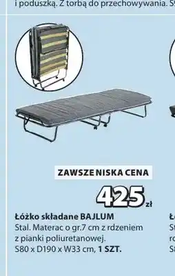 JYSK Łóżko składane Bajlum oferta