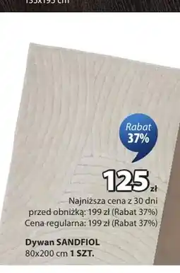 JYSK Dywan Sandfiol 80x200 cm oferta