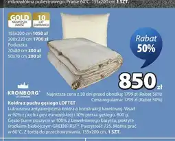 JYSK Kołdra z puchu gęsiego Loftet Kronborg 155x200 cm oferta