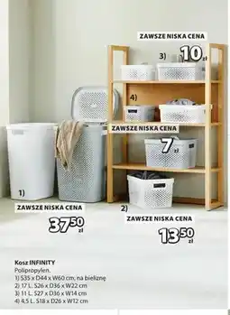 JYSK Kosz Infinity na bieliznę S35xD44xW60 cm oferta