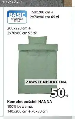 JYSK Komplet pościeli Hanna 160x200 cm + 2x70x80 oferta